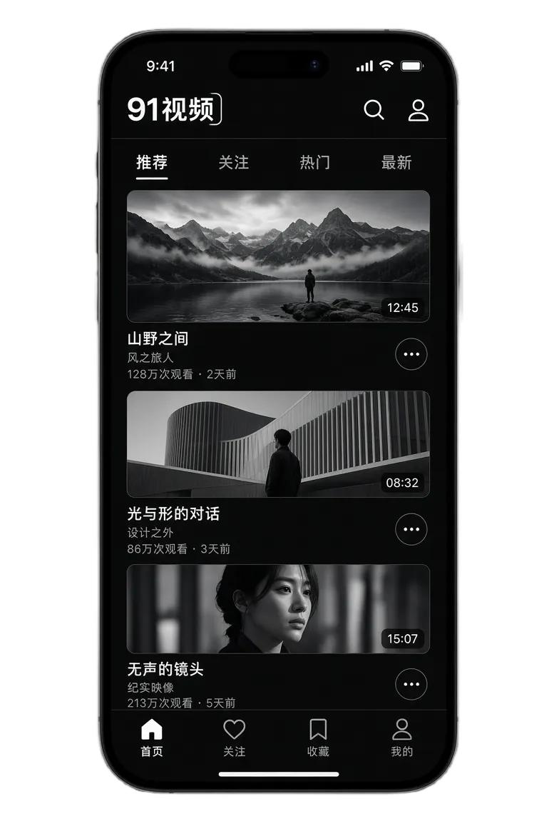 91视频APP移动浏览体验